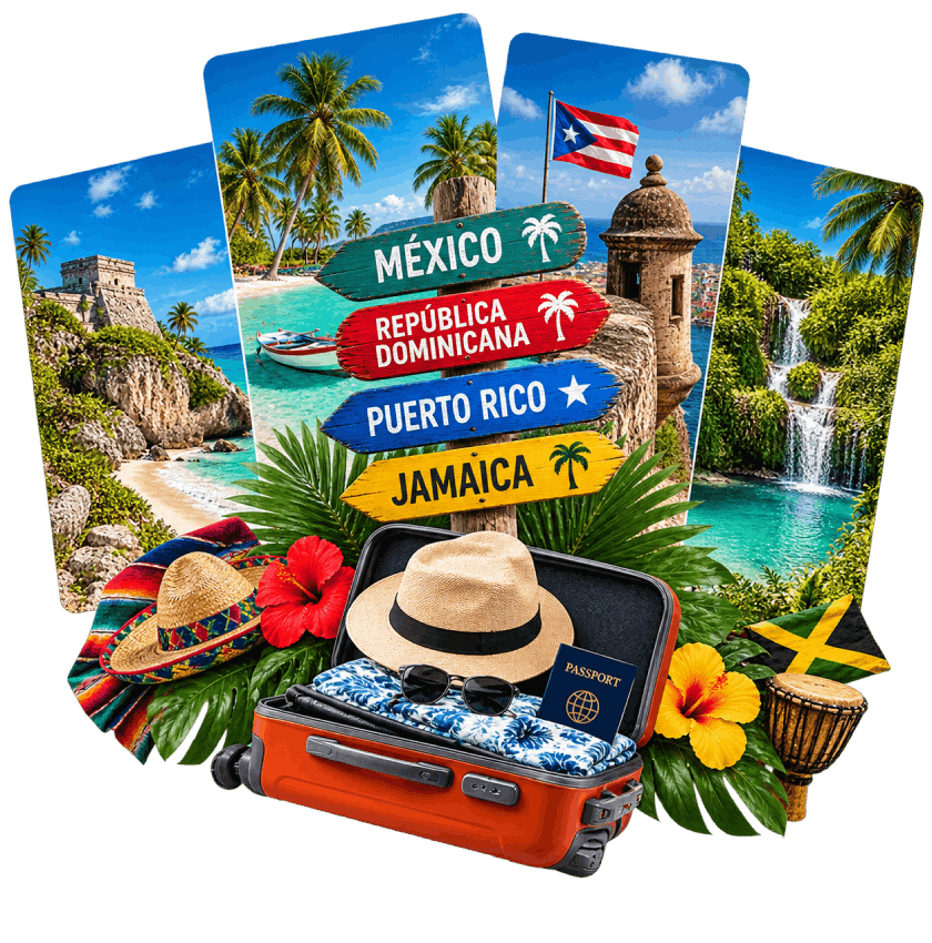 Transporte para grupos en México y el Caribe