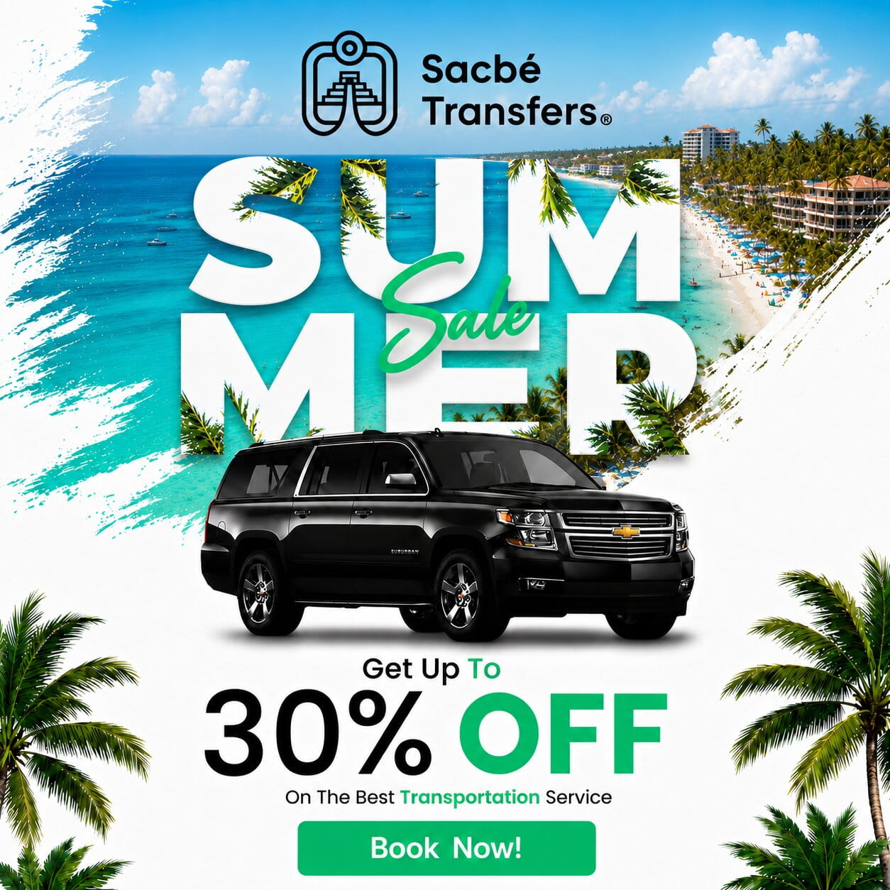 Transfers to any destination in Riviera Maya